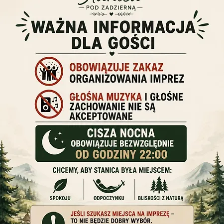 אתר קמפינג Stanica Pod Zadzierna Letniskowe